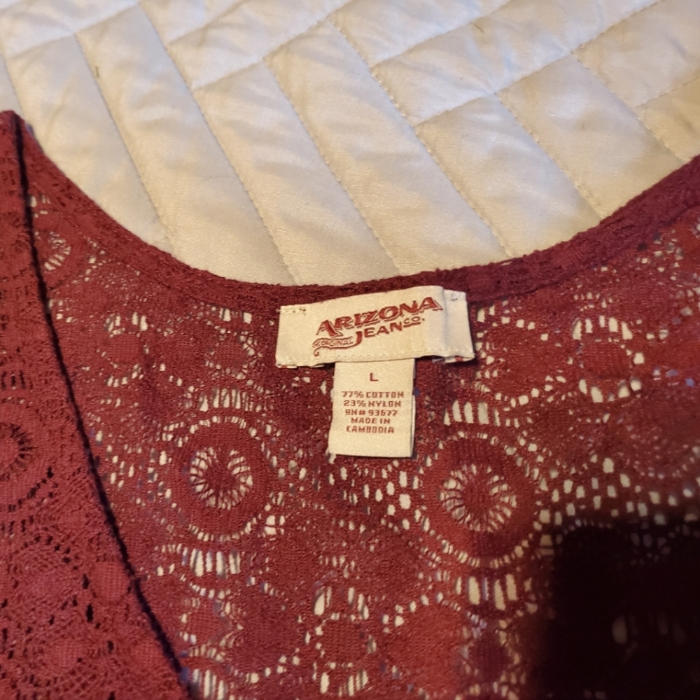 Arizona jeans lace top size Large - Picture 4 of 5
